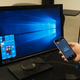 Continuum running on the Lumia 950. With the help of a hub, your Windows phone becomes a lightweight PC. Pretty neat!